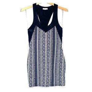 SILENCE + NOISE • Mini Tribal Mesh Black White